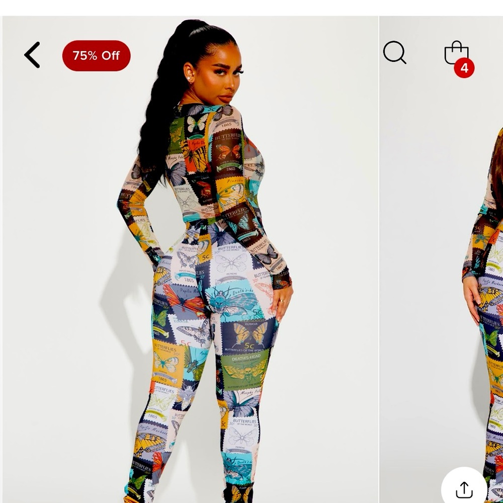 See-through fashion nova set